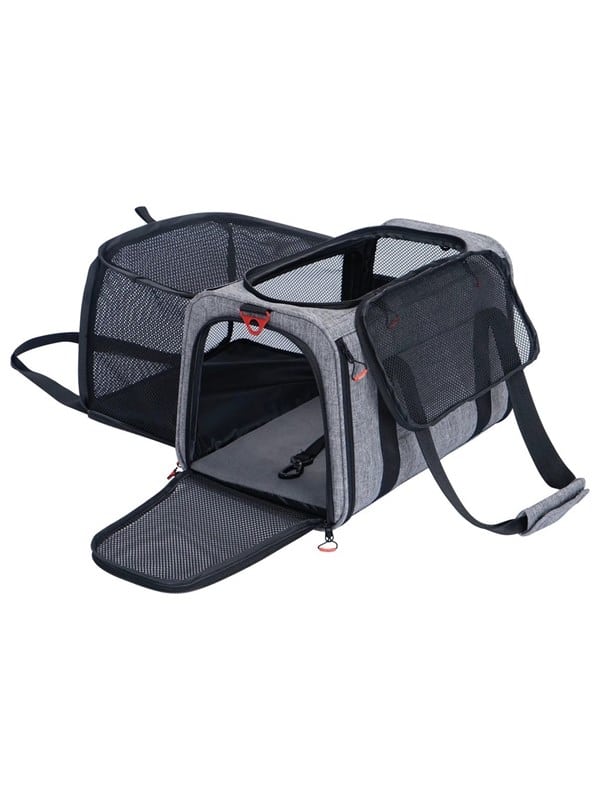 Zolux NOMAD M transporttaske til hund og kat med ekstra plads, 44 × 28 × 28 cm